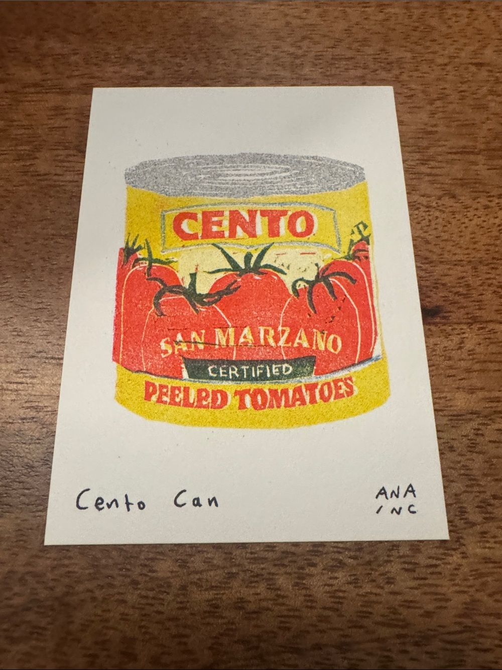 Inciardi -Cento Can - Mini Print -